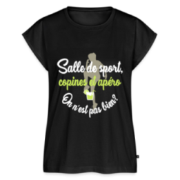 T-shirt à manches retroussées femme - Salle de sport