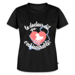 T-shirt premium femme - Le cheval: c'est incurable