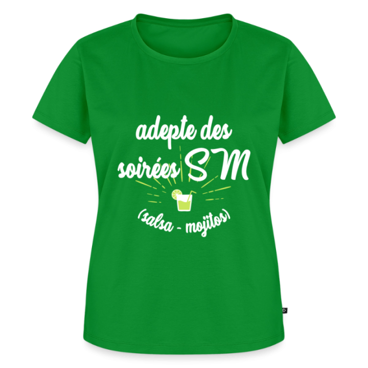 T-shirt premium femme - Soirées SM: Salsa et Mojitos - vert - front