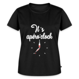T-shirt premium femme - It's apéro'clock - noir - front