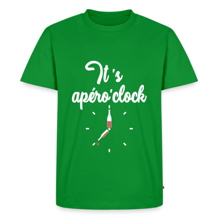 T-shirt premium homme - It's apéro'clock - vert - front