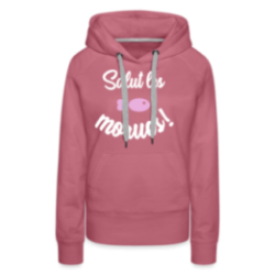 Sweat-shirt à capuche premium femme - Salut les morues