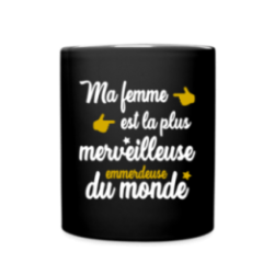 Mug uni - Ma femme: merveilleuse emmerdeuse