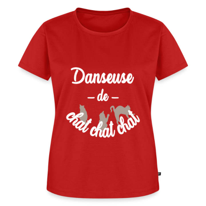 T-shirt premium femme - Danseuse de chat chat chat - rouge - front