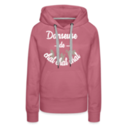 Sweat-shirt à capuche premium femme - Danseuse de chat chat chat
