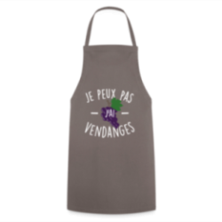 Tablier de cuisine - Je peux pas j'ai vendanges