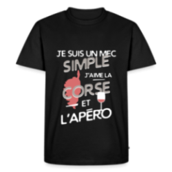 T-shirt premium homme - Un mec simple: Corse et apéro