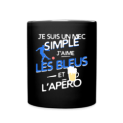 Mug uni - Un mec simple: Blleus et apéro