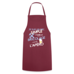 Tablier de cuisine - Un mec simple: Bricolage et apéro