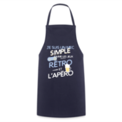 Tablier de cuisine - Un mec simple: Jeux rétro et apéro