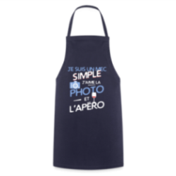 Tablier de cuisine - Un mec simple: Photo et apéro