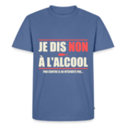 T-shirt premium homme - Je dis non à l'alcool
