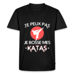 T-shirt premium homme - Je peux pas, je bosse mes katas