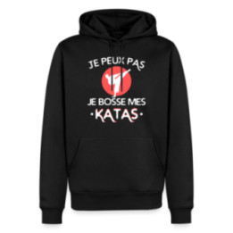Sweat-shirt à capuche premium homme - Je peux pas