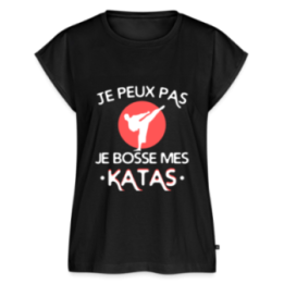 T-shirt à manches retroussées femme - Je peux pas