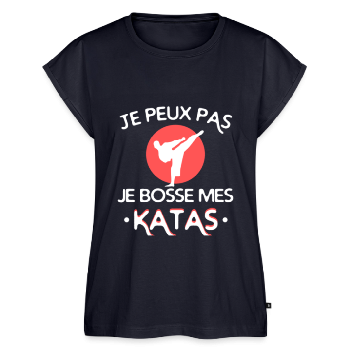 T-shirt à manches retroussées femme - Je peux pas