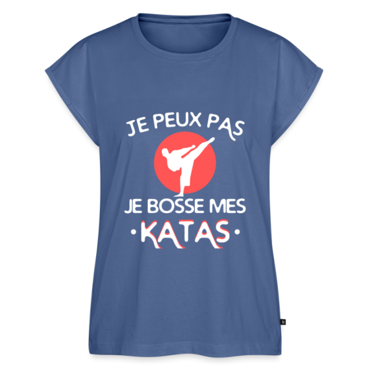 T-shirt à manches retroussées femme - Je peux pas