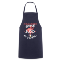Tablier de cuisine - Un mec simple: Judo et apéro