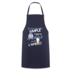 Tablier de cuisine - Un mec simple: Chorale et apéro