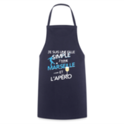 Tablier de cuisine - Une fille simple: Marseille et apéro