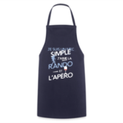 Tablier de cuisine - Un mec simple: Rando et apéro