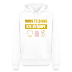 Sweat-shirt à capuche premium homme - Une belle équipe (énigme)