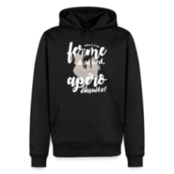 Sweat-shirt à capuche premium homme - Travail à la ferme et apéro