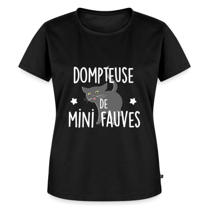 T-shirt premium femme - Dompteuse de mini fauves - noir - front