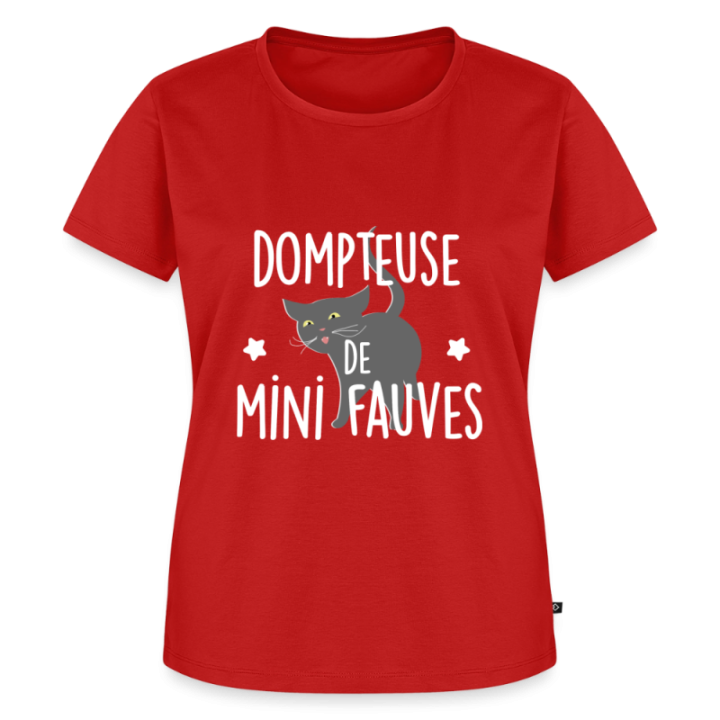 T-shirt premium femme - Dompteuse de mini fauves - rouge - front