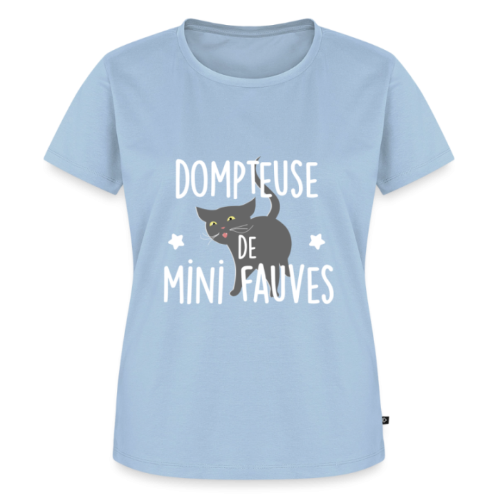 T-shirt premium femme - Dompteuse de mini fauves - bleu clair - front