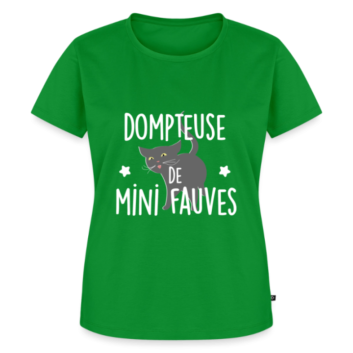 T-shirt premium femme - Dompteuse de mini fauves - vert - front