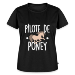 T-shirt premium femme - Pilote de poney