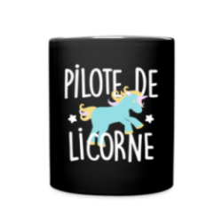 Mug uni - Pilote de licorne