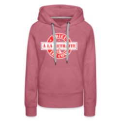 Sweat-shirt à capuche premium femme - À la retraite: Adieu les cons