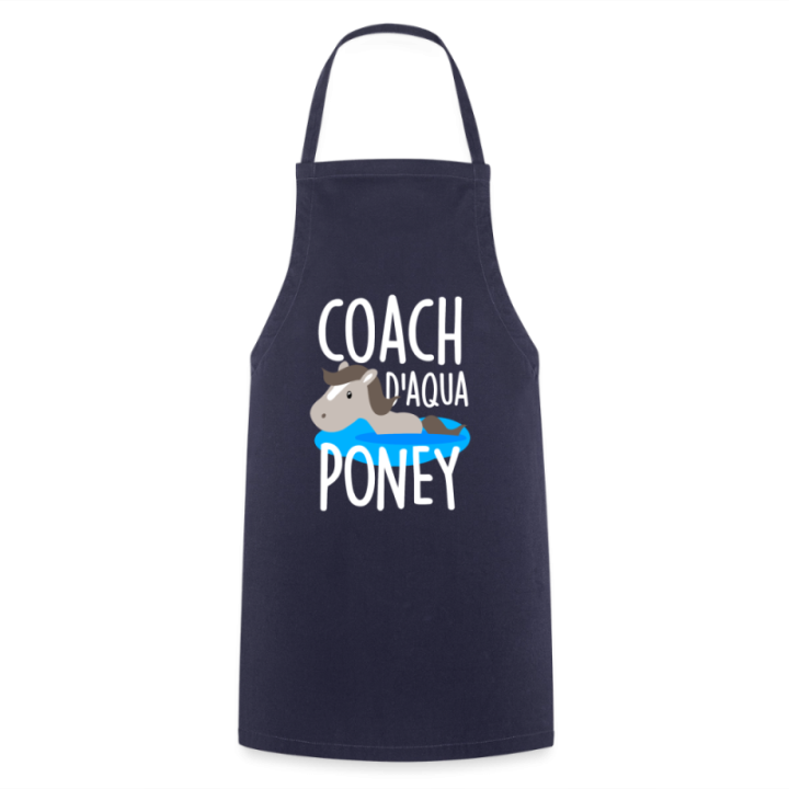 Tablier de cuisine - Coach d'aqua-poney - marine - front
