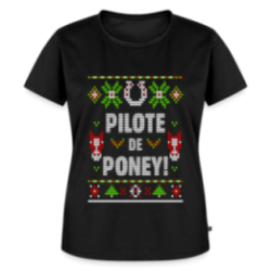 T-shirt premium femme - Pilote de poney - moche