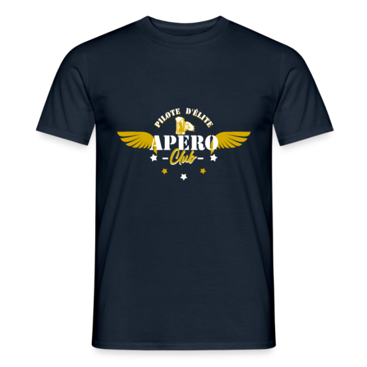T-shirt homme - Apéro club - marine - front