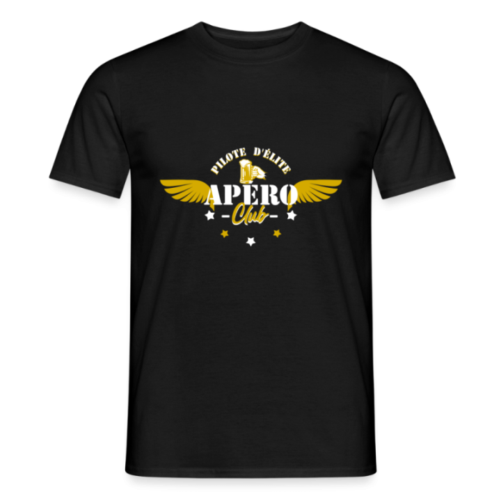 T-shirt homme - Apéro club - noir - front
