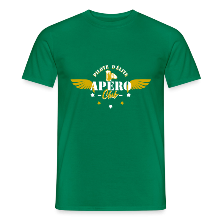 T-shirt homme - Apéro club - vert - front