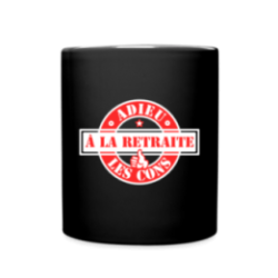 Mug uni - À la retraite: Adieu les cons