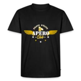 T-shirt premium homme - Apéro club - noir - front