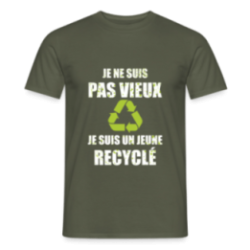 T-shirt homme - Je suis un jeune recyclé