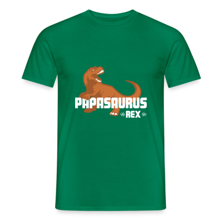 T-shirt homme - Papasaurus Rex - vert - front