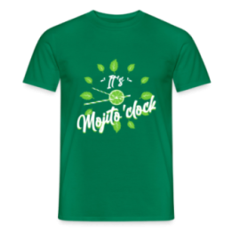T-shirt homme - It's mojito'clock - vert - front