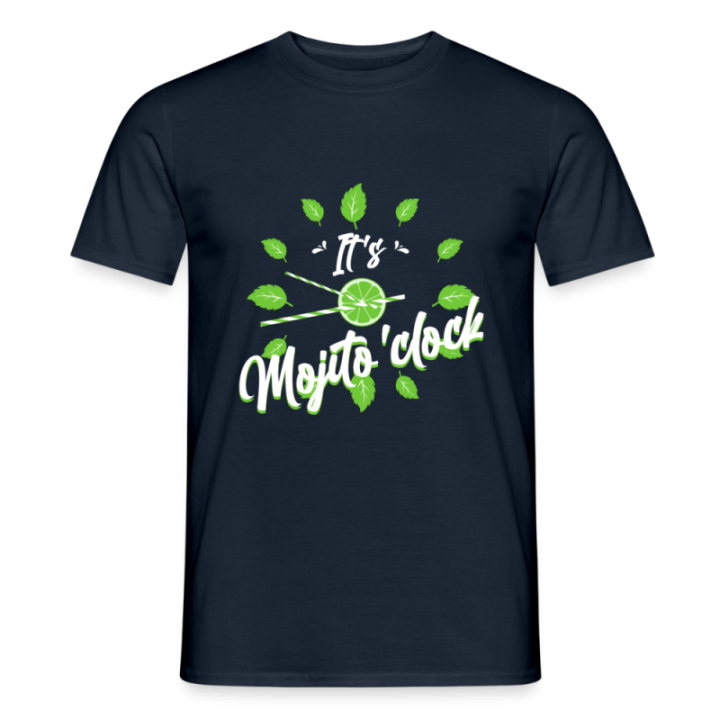 T-shirt homme - It's mojito'clock - marine - front