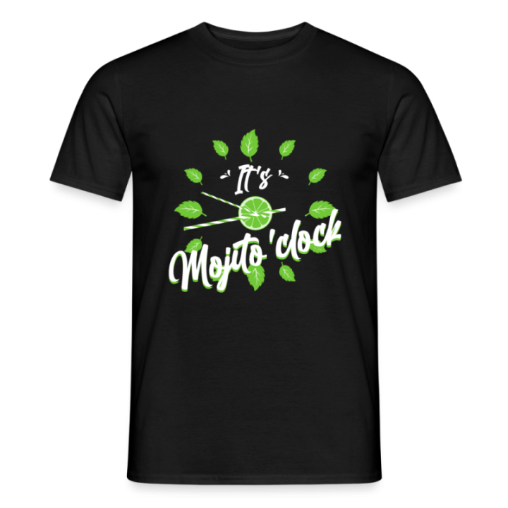 T-shirt homme - It's mojito'clock - noir - front