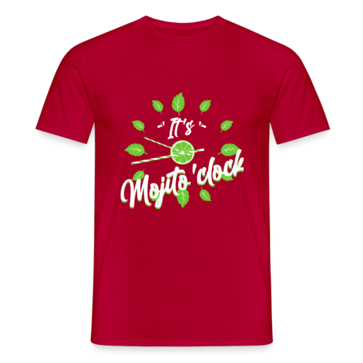 T-shirt homme - It's mojito'clock - rouge - front