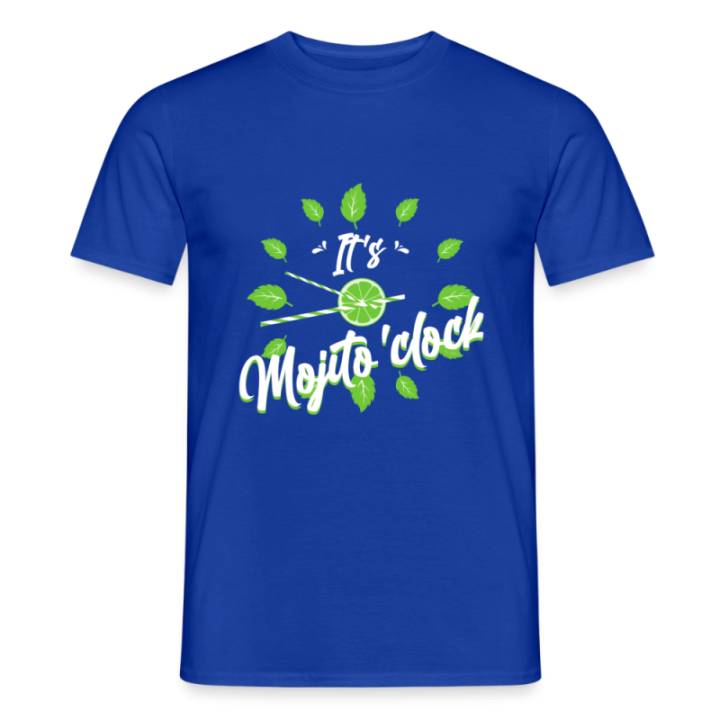 T-shirt homme - It's mojito'clock - bleu foncé - front