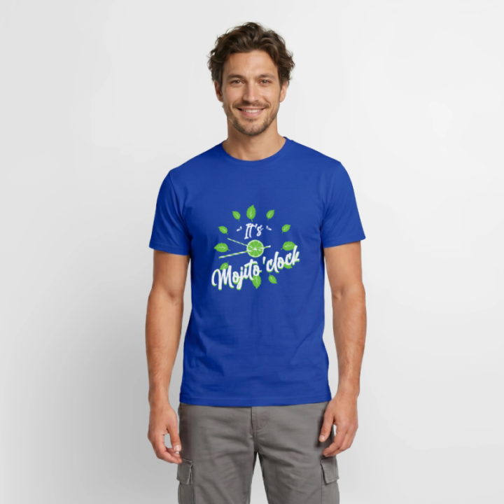 T-shirt homme - It's mojito'clock - bleu foncé - front