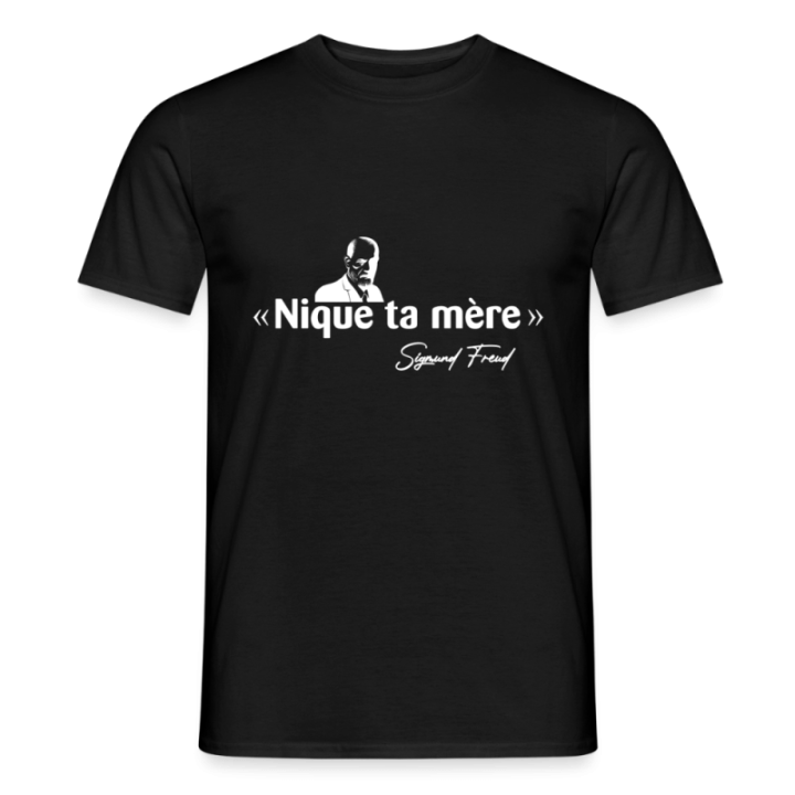 T-shirt homme - Freud - noir - front